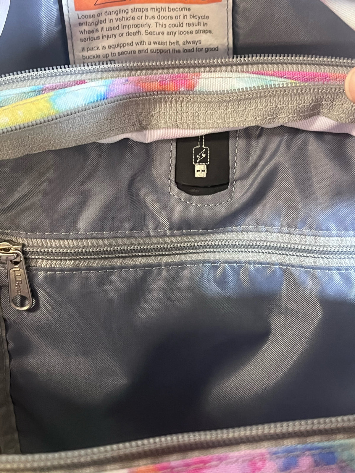 L.L. Bean Rainbow Tie Dye Backpack