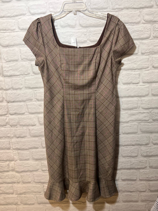 Size 11 Maurice's Brown Plaid Dress
