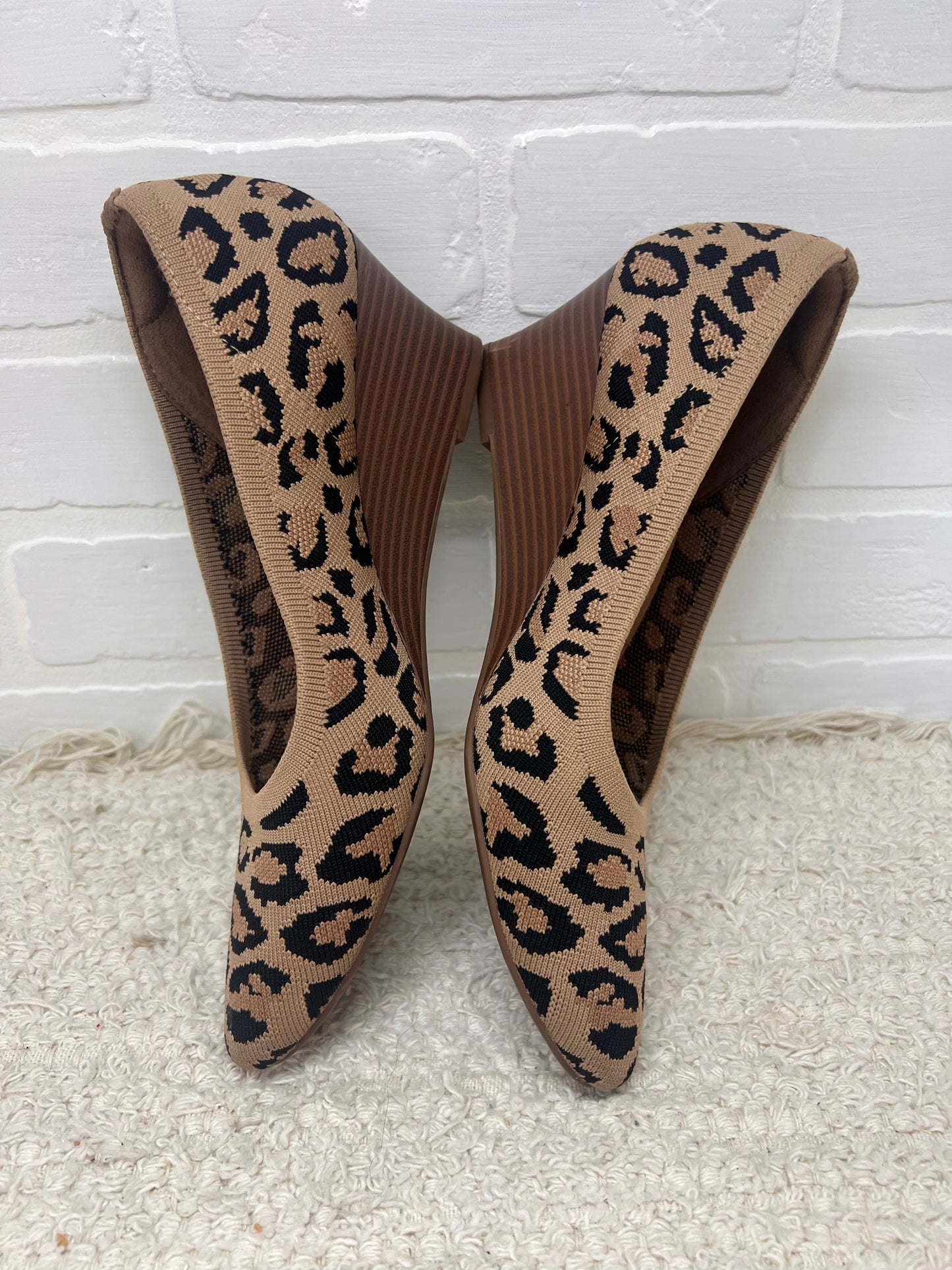 Shoe Size 39 Vivaia Leopard Print Wedges