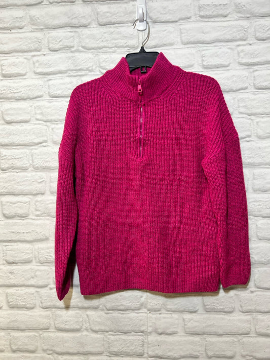 Size S Merokeety pink 1/4 zip sweater