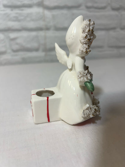 Holt Howard 1950's angel figurine/taper candle holder - broken wing