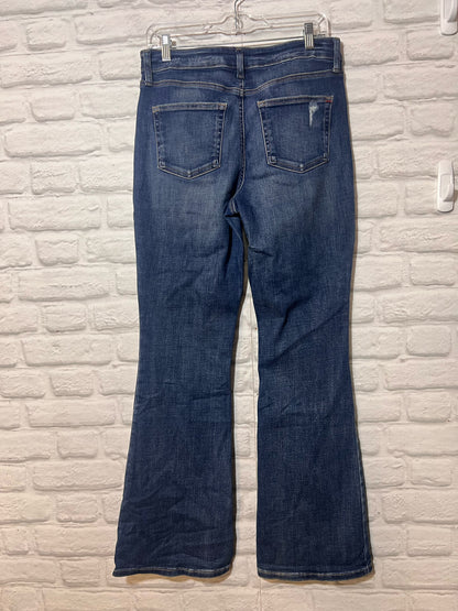 Edgely Size 10 Distressed Flare Leg Jeans