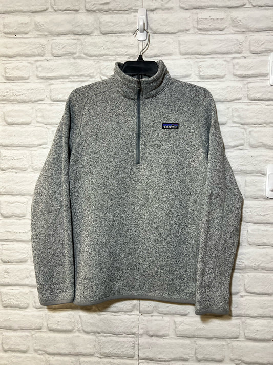 Size L Patagonia gray fleece lined pullover