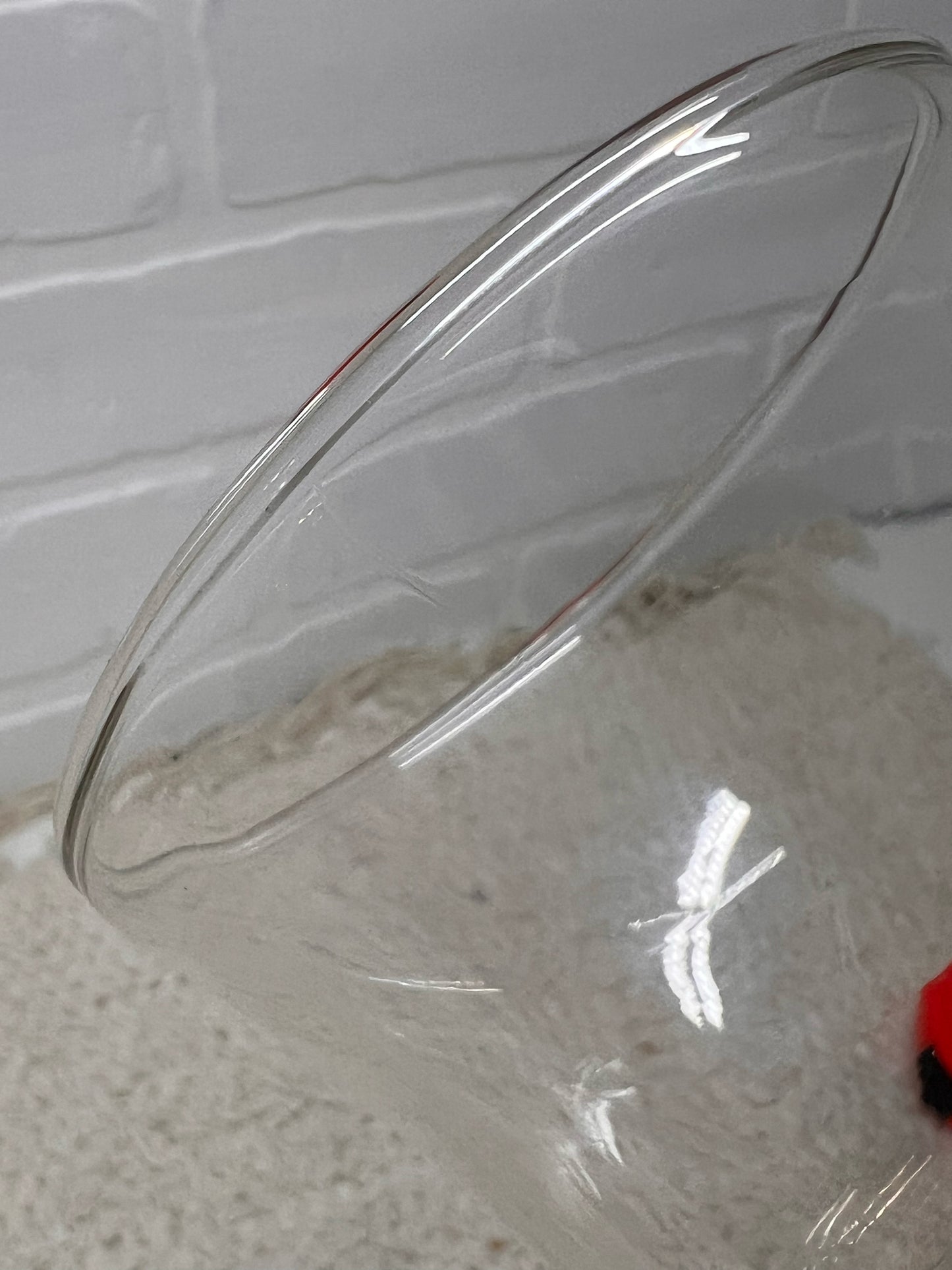 Vintage Small Orange Juice Glass Carafe 7" Tall