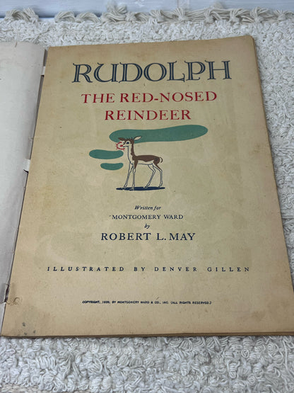 Montgomery Ward 1939 Rudoph The Red-Nosed Reindeer Christmas Book