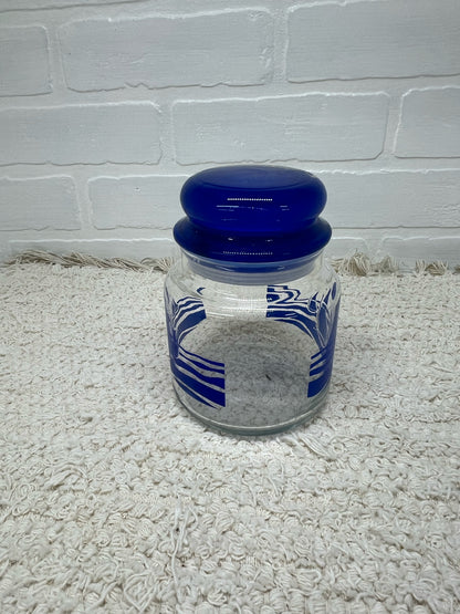 Vintage 80's sailboats stoppered jar