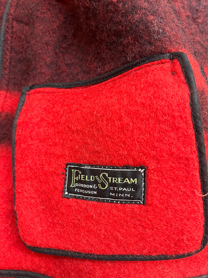 Field & Stream Red & Black Vintage Wool Coat