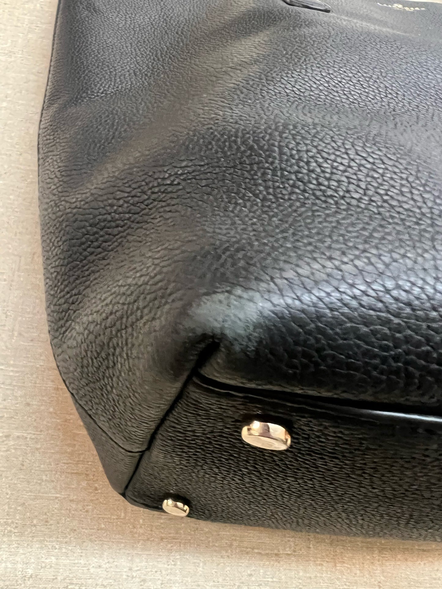 Kate Spade Penny Larchmont Avenue Black Pebbled Leather Shoulder Bag – Classic Designer Handbag