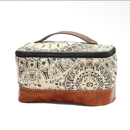 Myra Bag Canvas & Leather Travel Grooming Bag