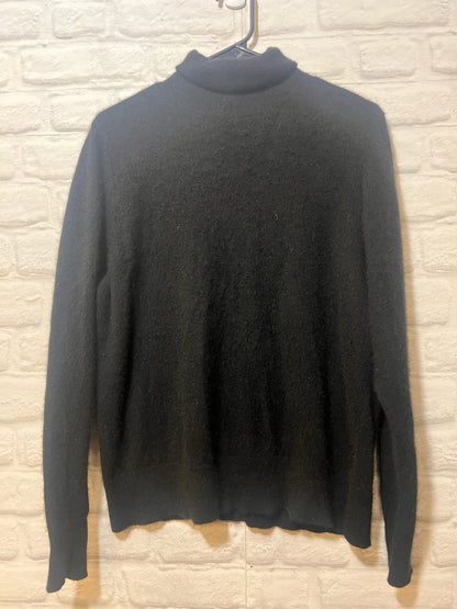 Size 1X Bloomingdale's Black Cashmere Turtleneck Sweater
