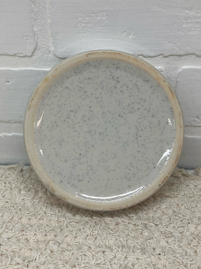 Vintage Cermic Ash Tray with Blue Butterfly Floral Design