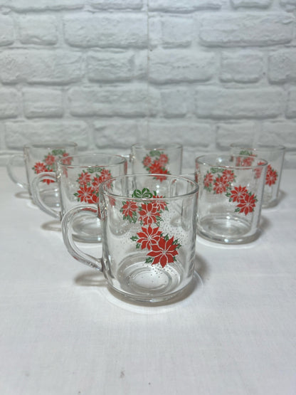 Luminarc Christmas poinsettia mug set (6)