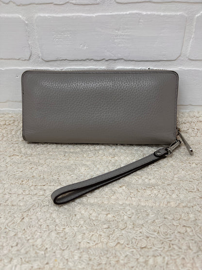 MICHAEL Michael Kors Gray Pebbled Leather Wristlet Wallet
