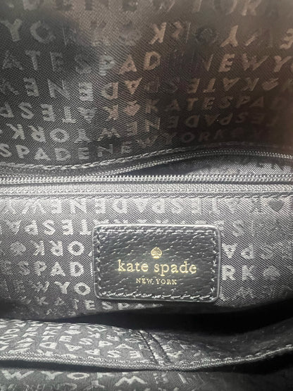 Kate Spade Carli Grove Street Satchel – Black & White Leather – Very Good Condition