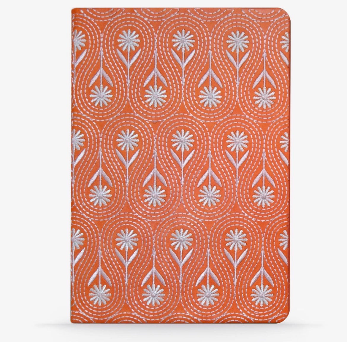 Daisy Chain Embroidered Journal - Hard Cover Notebook