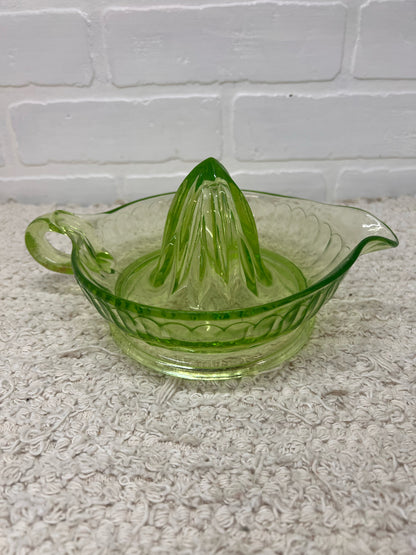 Vintage Uranium Glass Juice Reamer