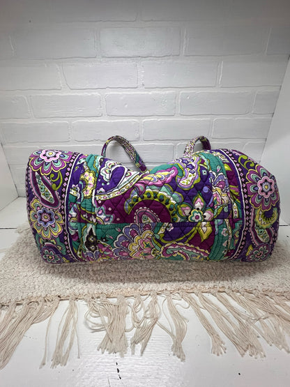 Vera Bradley Heather Purple Paisley Quilted Duffle