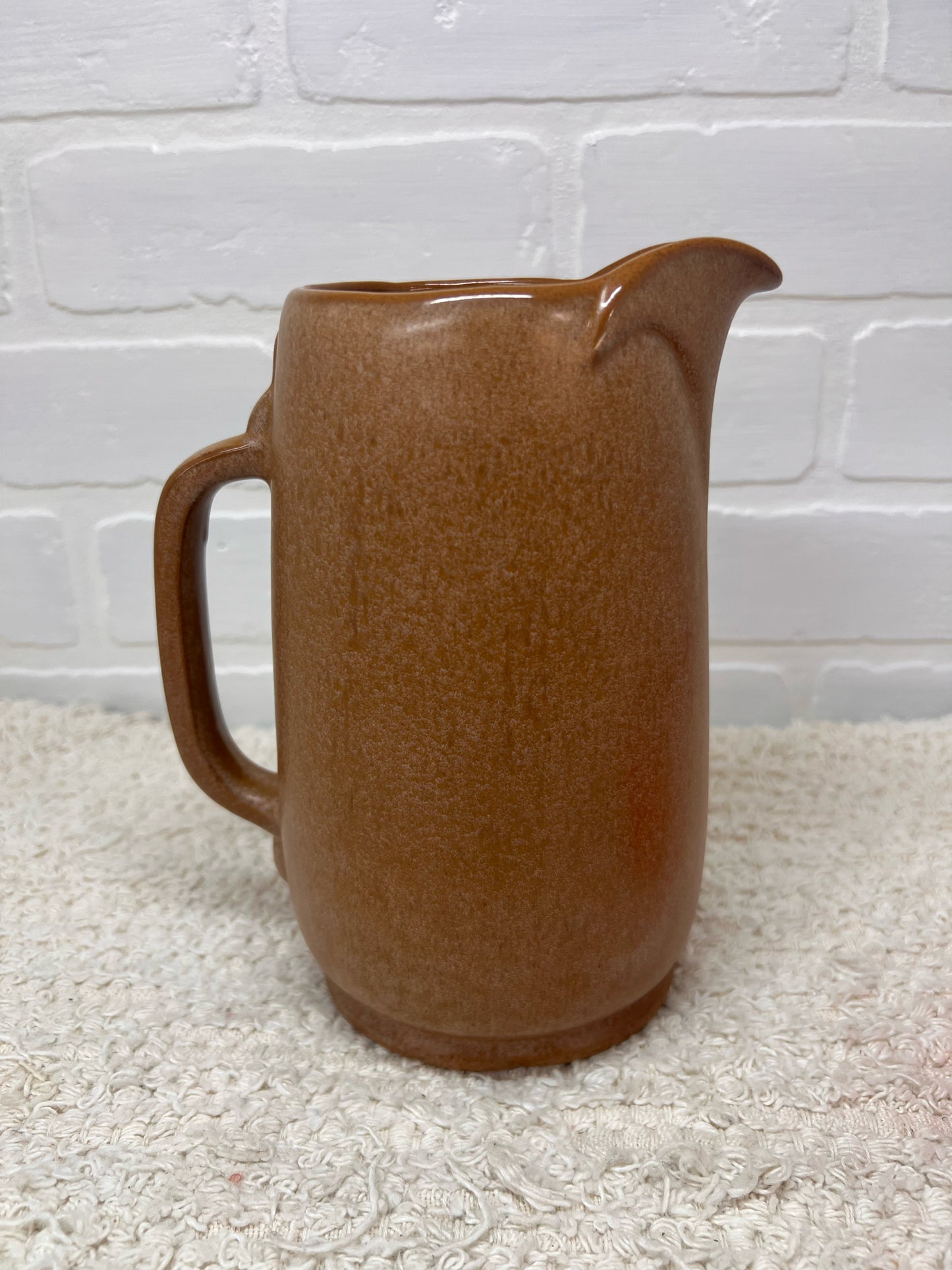 Frankoma Pottery  Dark Brown Glazed Water Pitcher
