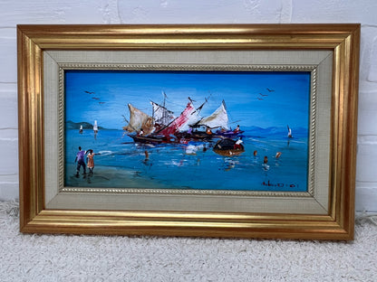 Beach Seascape Oil Painting