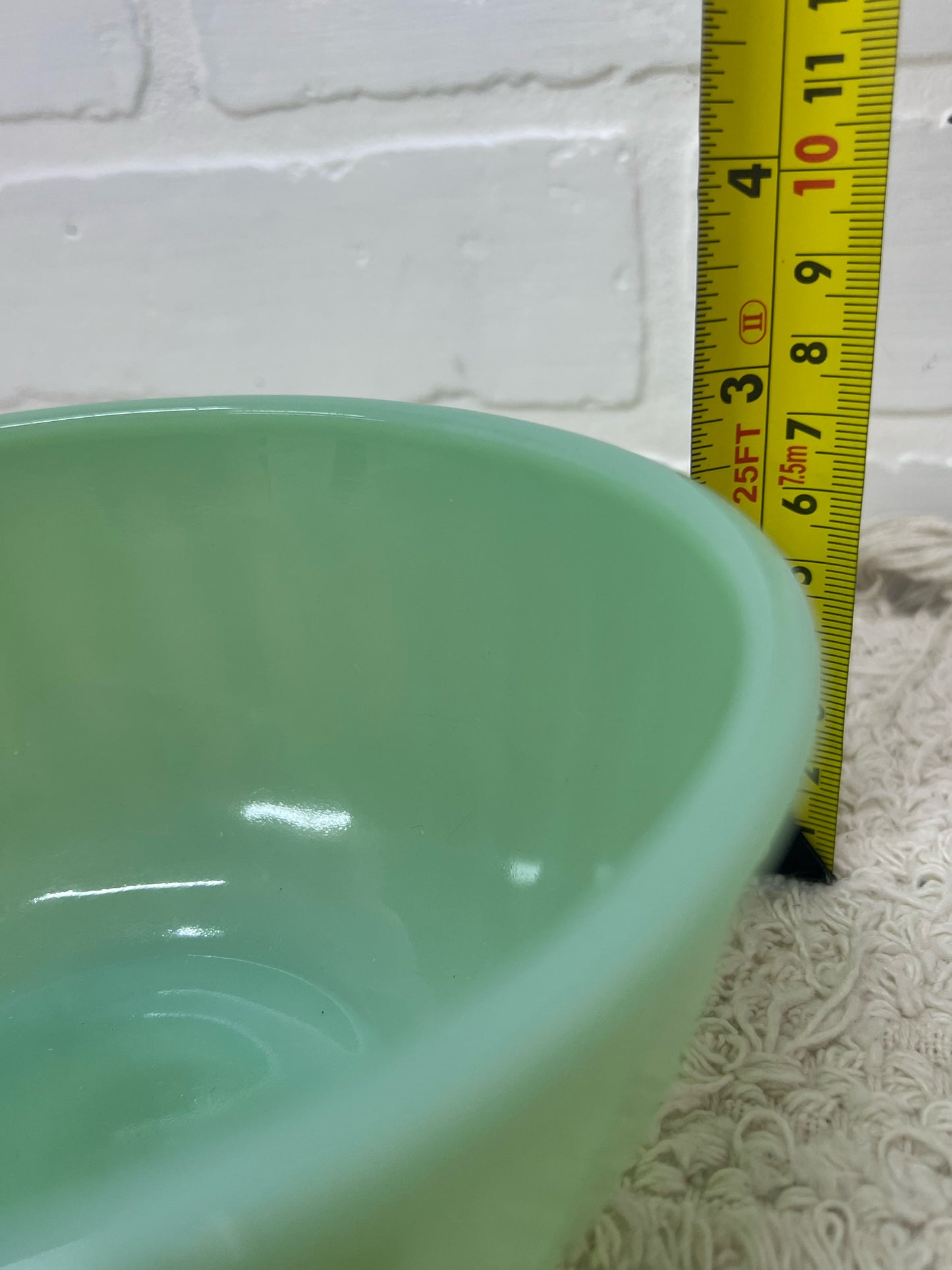 Fire King Jadeite Swirl Mixing Bowl 6 inches