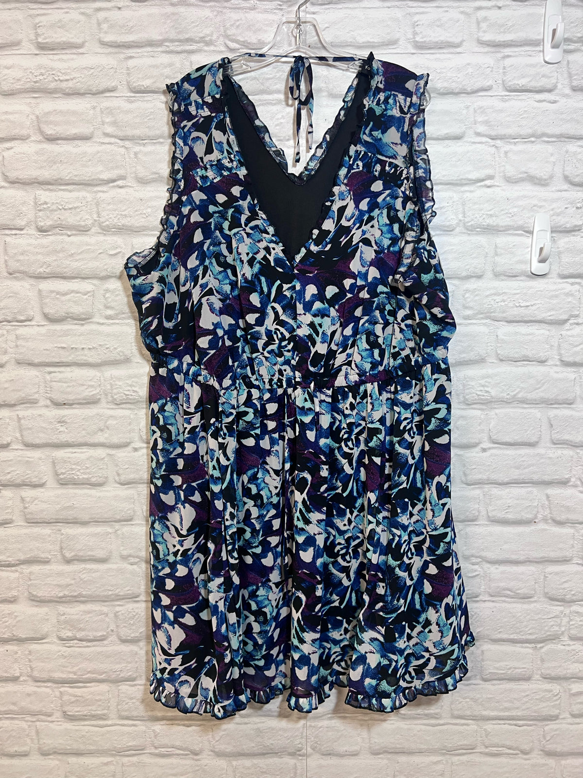 Size 3X Torrid Black/Purple/Blue  Dress