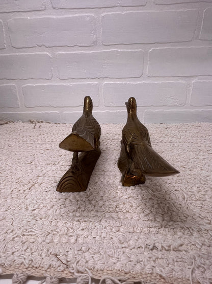 Pair of Vintage Brass Road Runners