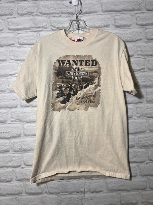 Harley-Davidson Size Medium Cream T-Shirt - Men's