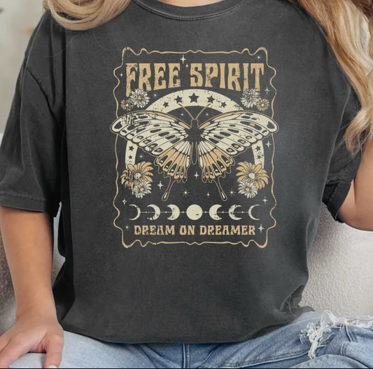 Free Spirit Comfort Colors Graphic T-Shirt