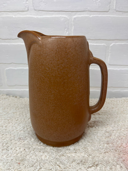 Frankoma Pottery  Dark Brown Glazed Water Pitcher