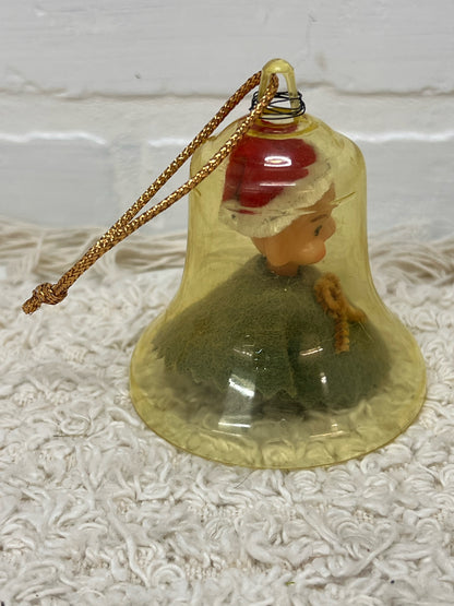 Mid-Century Pixie in a Bell Ornament