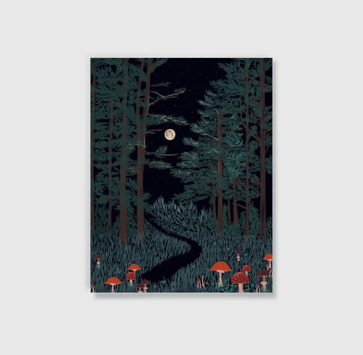 Denik Moonrise Forest medium Layflat Notebook