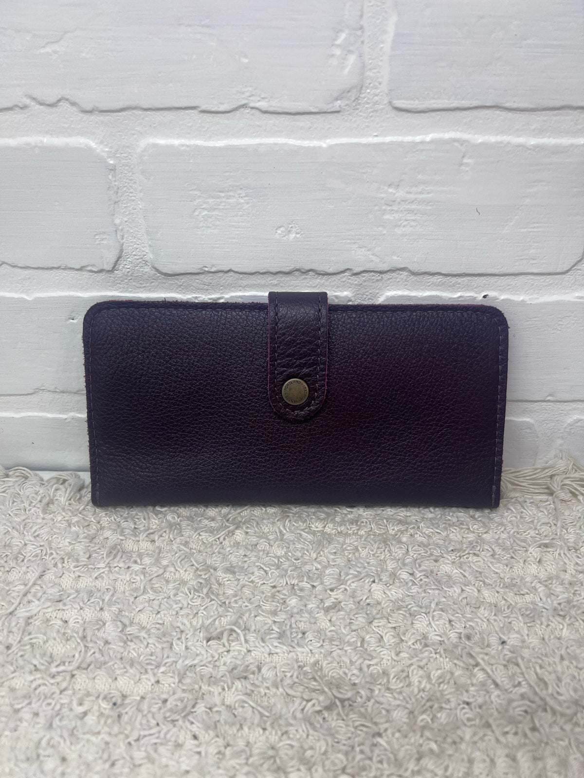 Portland Leather Burgundy Plum Wallet