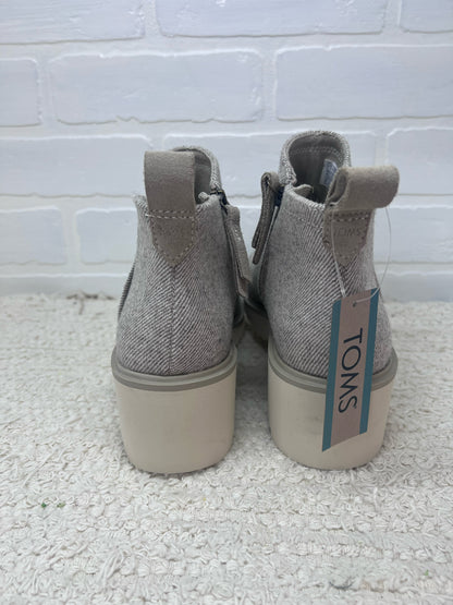 Shoe Size 7 Toms  NWT Maude Wedge  Bootie in Shimmering Twill
