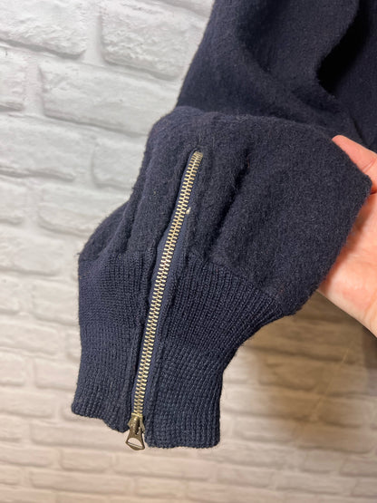 Vintage Midcentury Wool Snow Pants - Navy Blue