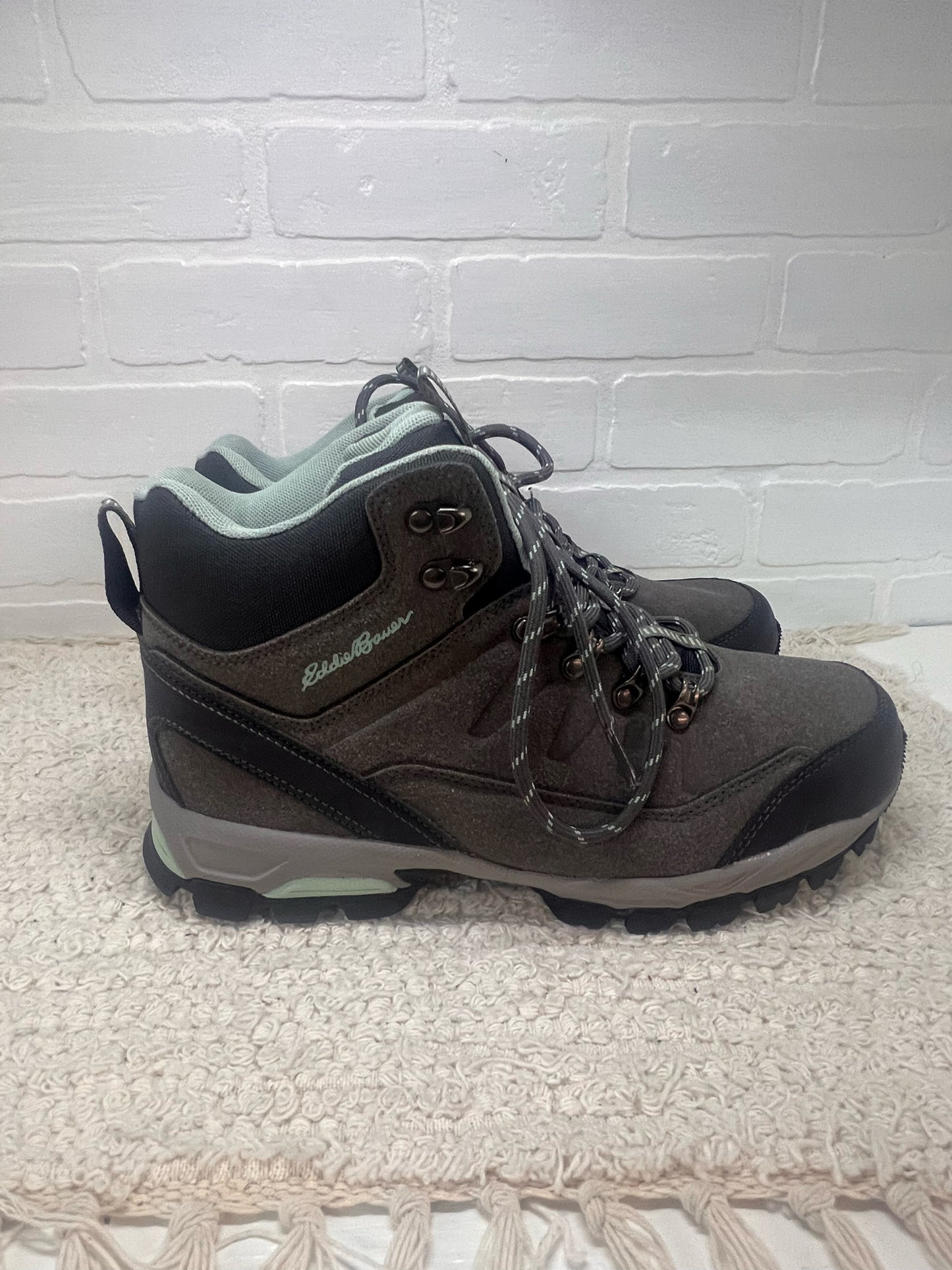 Eddie Bauer Ravenna Women's Hiking Boots: Size 10 Grayt/Green