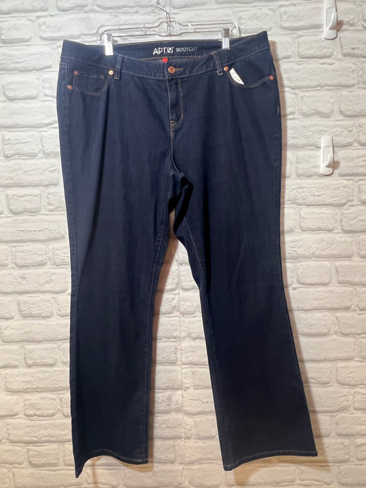 Apt. 9 Size 18 Dark Wash Boot Cut Jeans