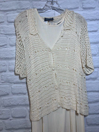 Impulse Brand Vintage 90's Two-Piece Dress & Cardigan Combo