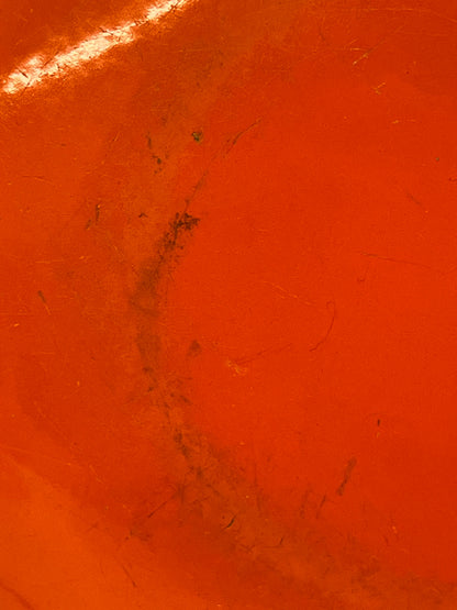 Catherine Holm 12 inch Lotus platter in orange