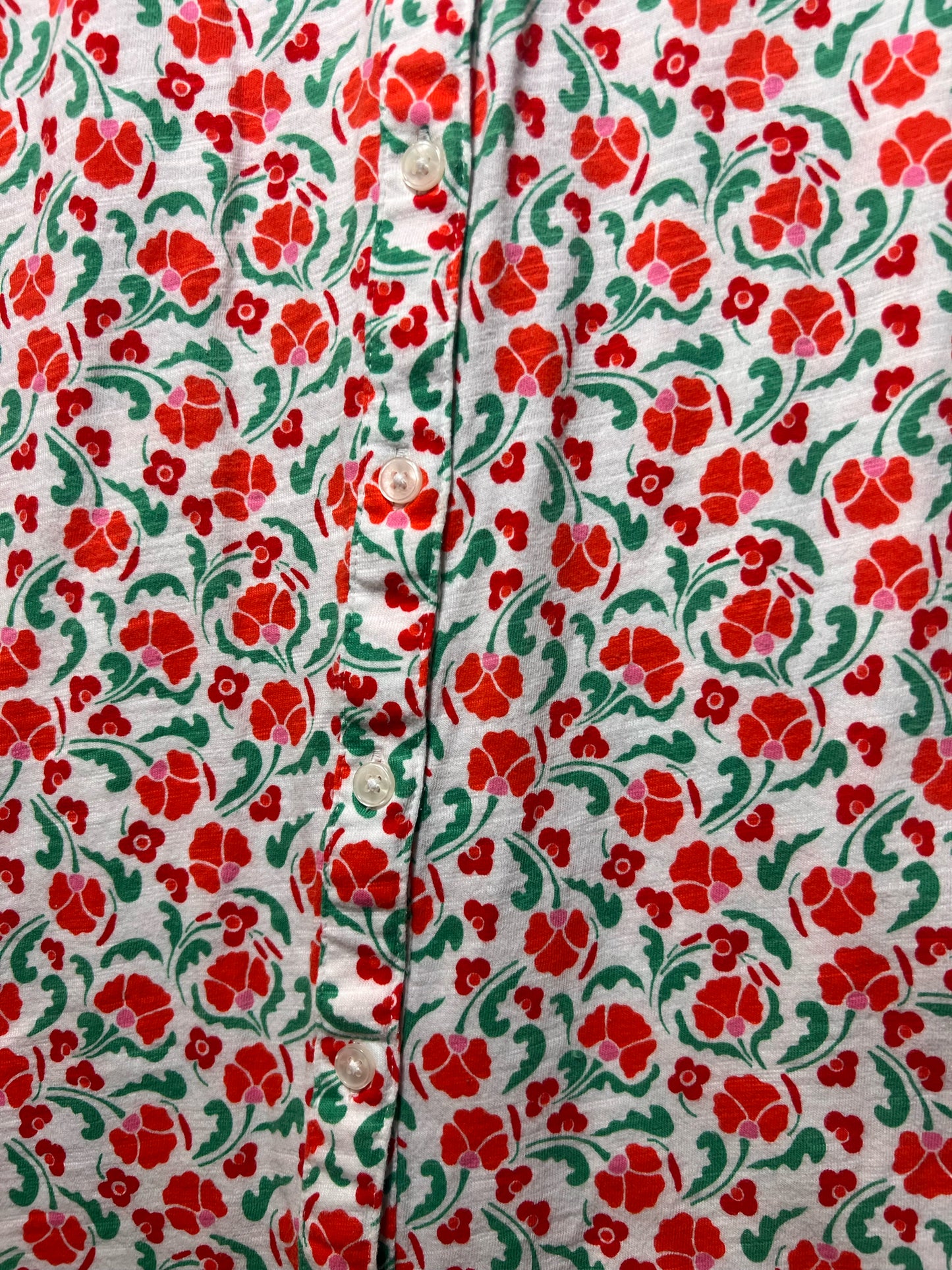 Size 10 Boden Cotton Knit Floral Blouse