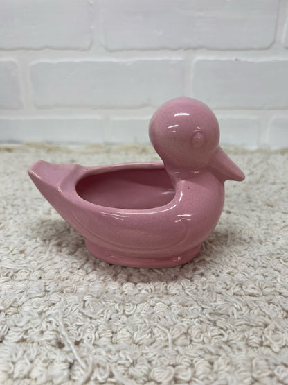 Red Wing Pottery Planter- Small Pink Duck