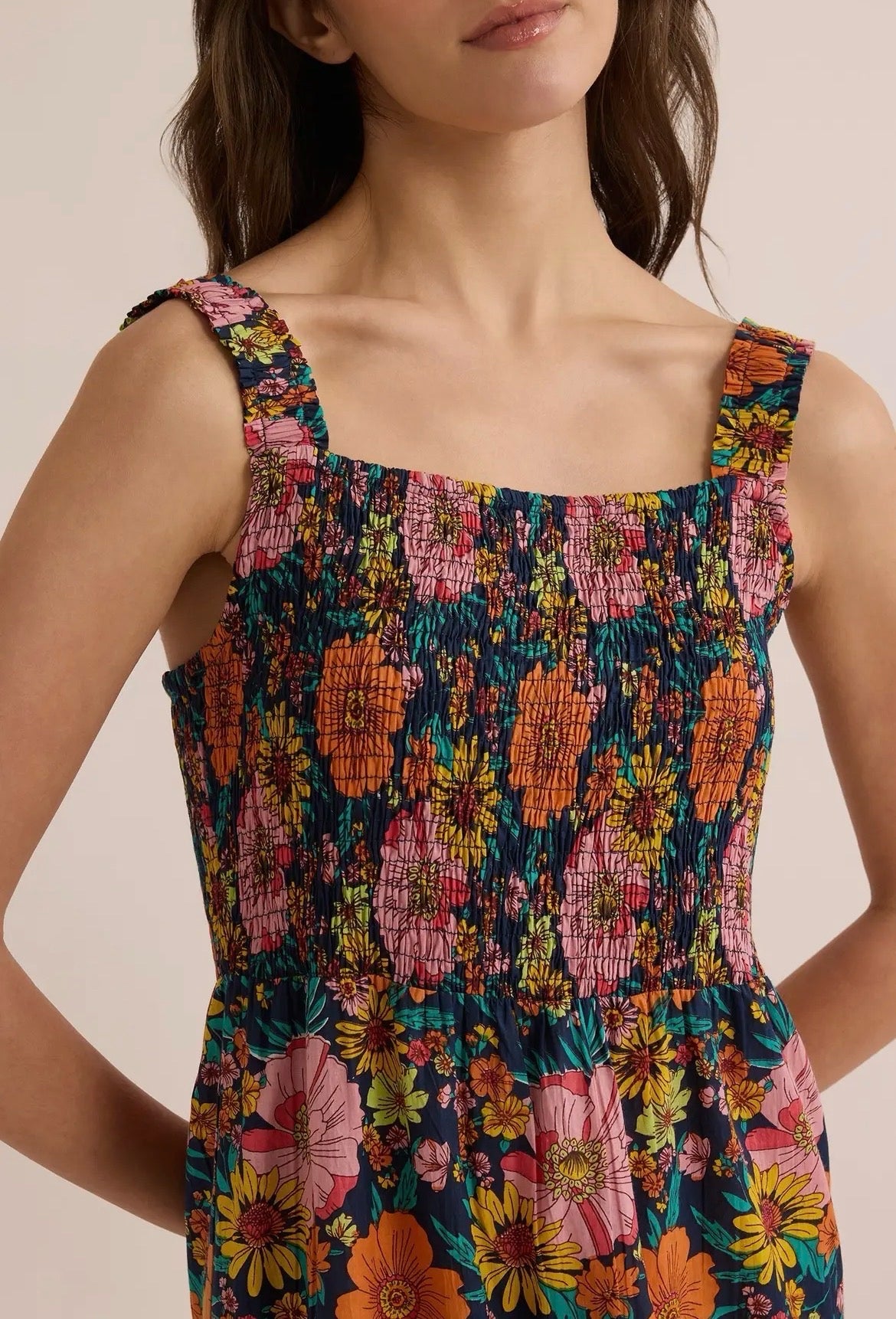 Zinnias for Zoe Bohera Floral Sundress Sizes S-XL