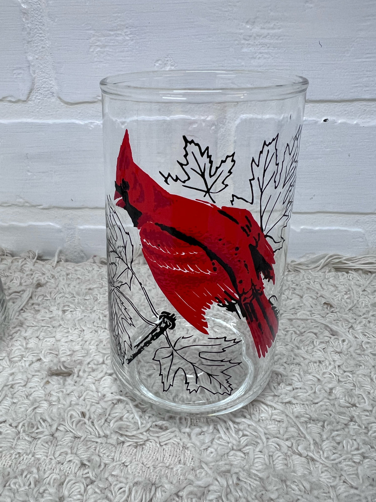 Anchor Hocking Song Birds Glass Set 8 Glasses