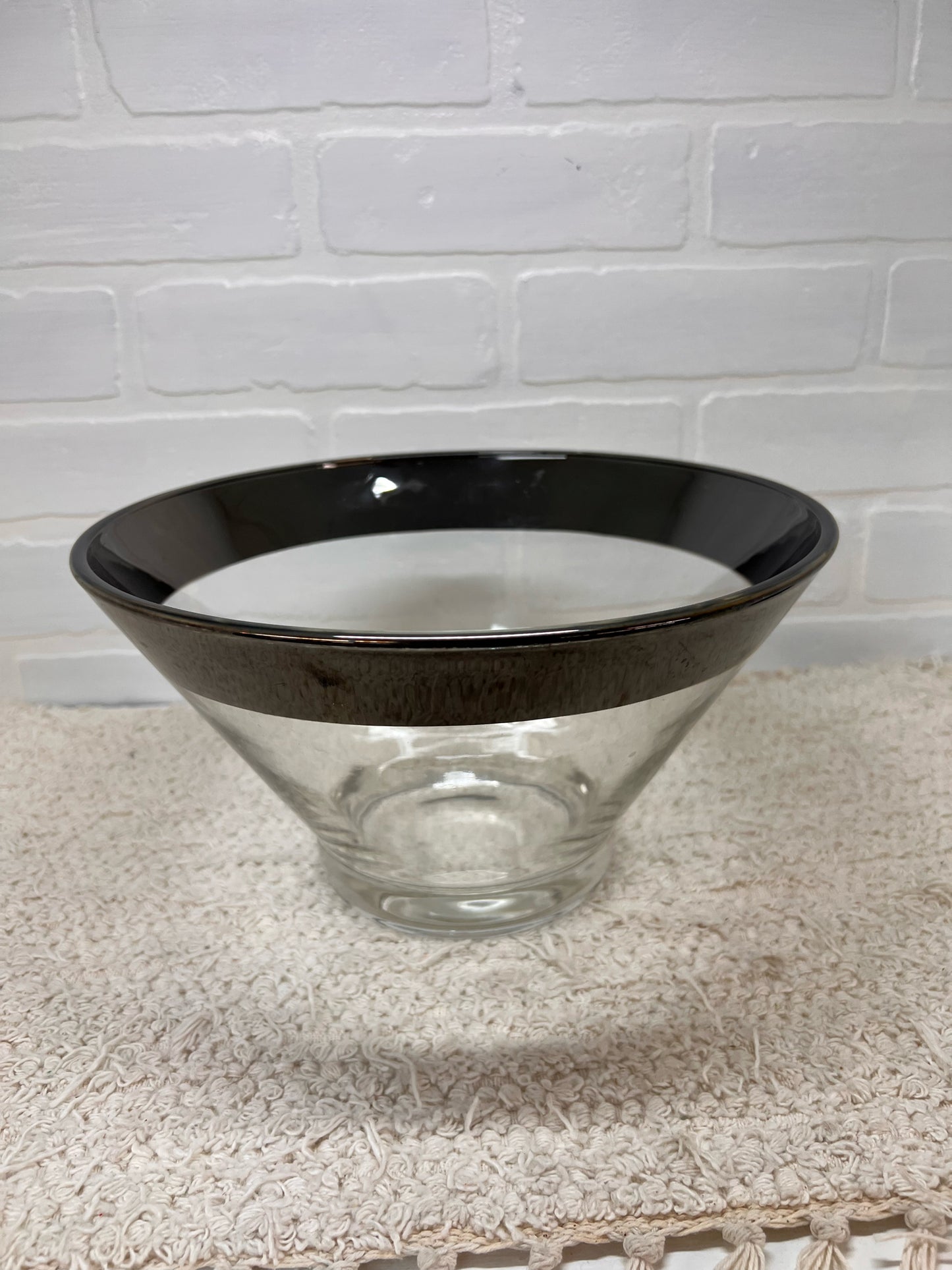 MCM Lustreware Chip & Dip Bowl Set