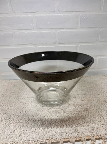 MCM Lustreware Chip & Dip Bowl Set