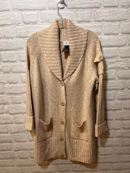 Size L CAbi Oatmeal Button Down Cardigan