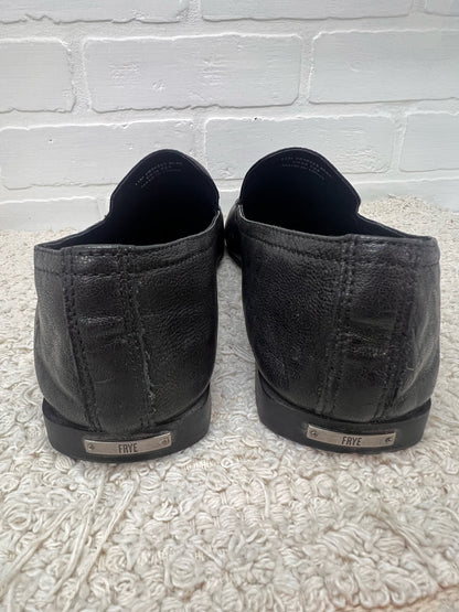 Shoe Size 11 Frye Claire Venetian Flat Loafer Shoes Black Leather
