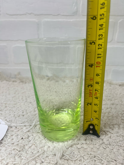 Uranium Glass 5" tall tumbler