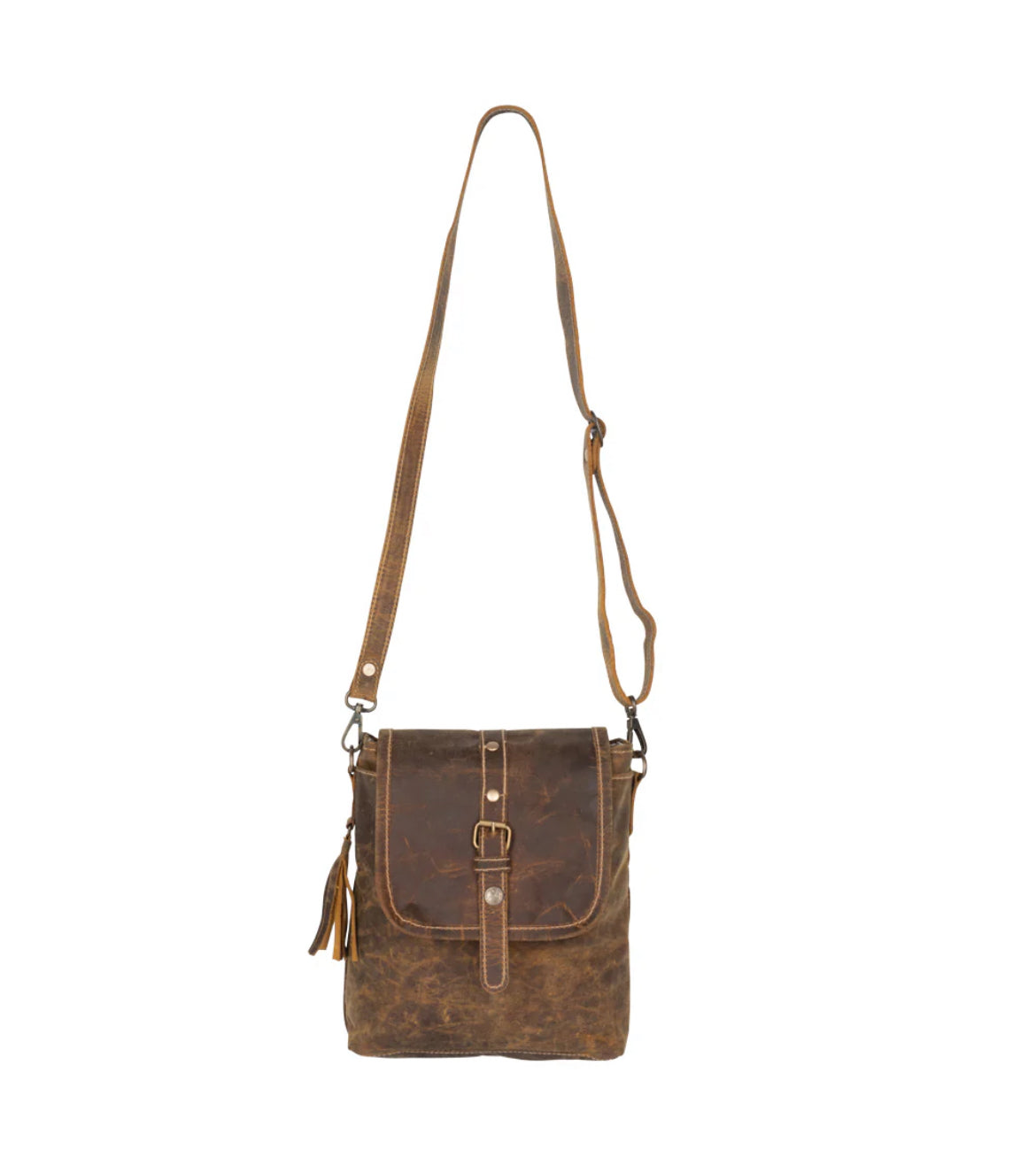 Myra Bag Brown Beauty Leather Crossbody Bag