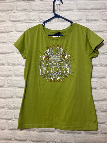 Size L Harley-Davidson Green T-shirt