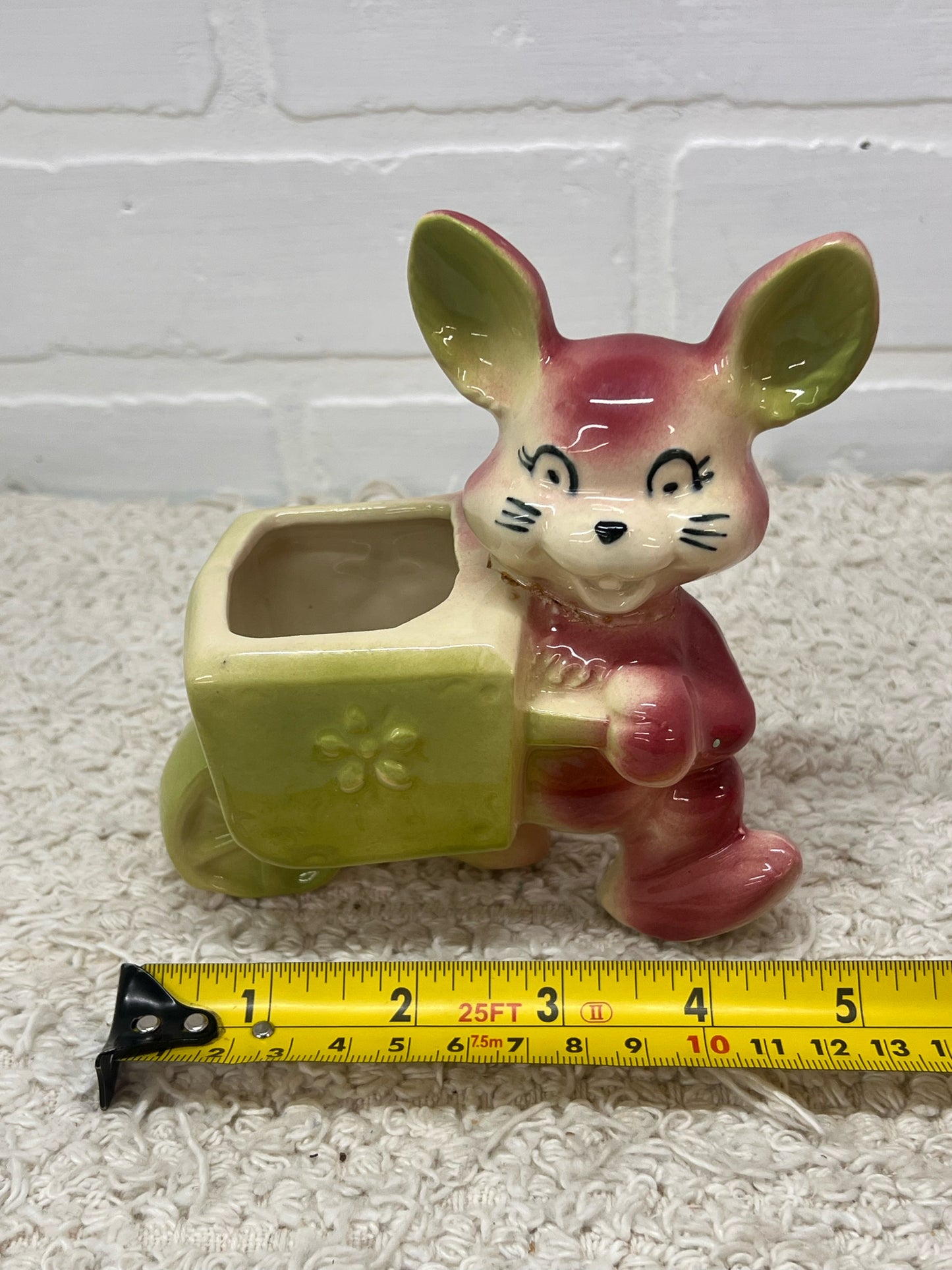 Shawnee Planter - Bunny with Flower Cart